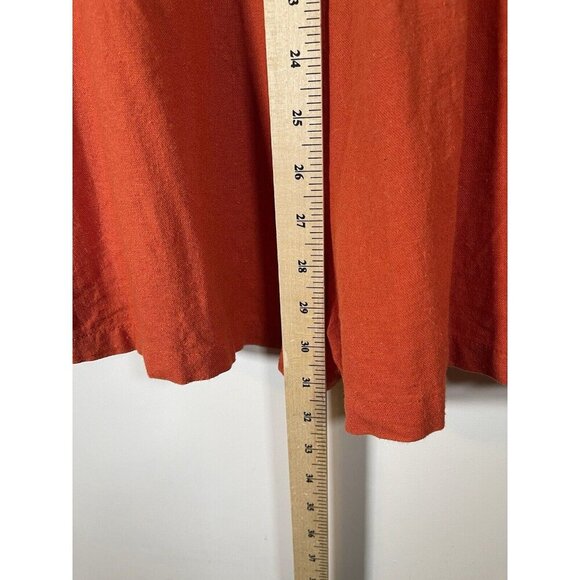 Cotton On Women Orange Boho Linen Blend Shorts Romper Size Small - Picture 5 of 8